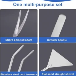 DTOPBUYAGE - Outil 4 pièces acier inoxydable pour aquarium