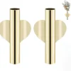 DTOPBUYAGE - Pots de fleurs en or mural x2