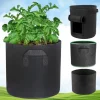 DTOPBUYAGE - Sacs de plantation noirs en non-tissé 7 gallons 5 pièces dtopbuyage