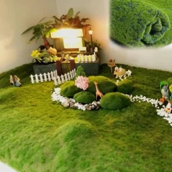 DTOPBUYAGE - Tapis de gazon artificiel 1m x 1m pour décoration de jardin vert clair dtopbuyage