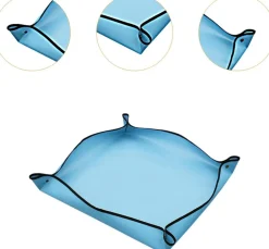 DTOPBUYAGE - Tapis de rempotage pour le jardinage bleu, 75cmx75cm dtopbuyage