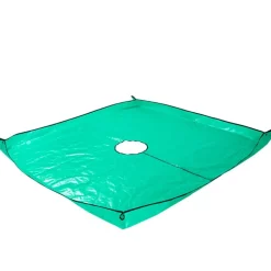 DTOPBUYAGE - Tapis pour collecter les feuilles tombées en jardinage 200 x 200 cm, ouverture 30 cm dtopbuyage