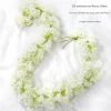 DTOPBUYAGE - Vigne de fleurs de cerisier artificielles pour décor intérieur et masquer les tuyaux blanc dtopbuyage