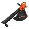 DUAL POWER - Aspirateur souffleur broyeur a batterie 40v powdpg75270 - moteur brushless - livré sans batterie ni chargeur