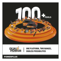 DUAL POWER - Souffleur de feuilles a batterie 20v dual power powdpg7521 - livré sans batterie ni chargeur