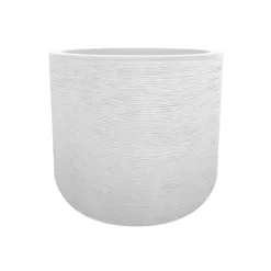 EDA - Pot Graphit’Up rond en polypropylène blanc - D.38,5 cm