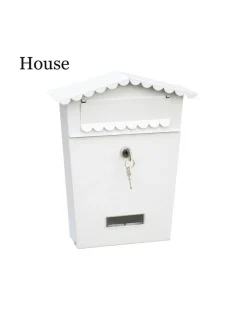 EDM - Boîte à lettres en acier modèle maison blanche