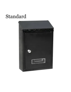 EDM - Boîte à lettres en acier modèle standard noire