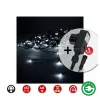 EDM - Rideau icicle avec programmeur easy-connect 2x0,5m 12 bandes 40 leds blanc froid edm