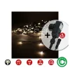 EDM - Rideau icicle avec programmeur easy-connect 2x0,5m 12 bandes 40leds blanc chaleureux edm