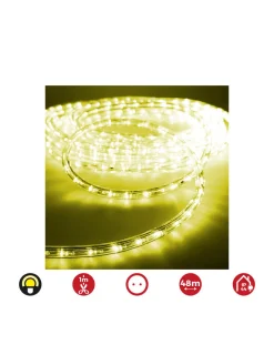 EDM - Tube flexiled 48m. 2 voies fixes 30 leds/m jaune
