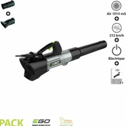 EGO POWER+ - Souffleur à feuille à débit d'air 1014 m3/h egopower vitesse 212 km/h lbx6000