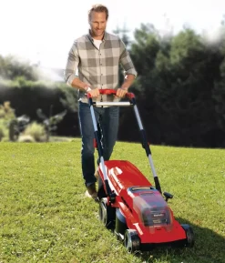 EINHELL - Tondeuse sans fil ge-cm 36/37 li-solo - 36v - coupé 37cm - bac 45l - hauteur 25-75mm- sans batterie/chargeur