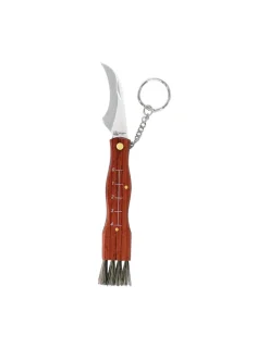 EL ZORRO - Couteau de poche à champignons en acier inoxydable avec porte-clés + gaine de lame 6,5cm imex el zorro - el zorro
