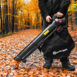 ELEM GARDEN TECHNIC - Aspirateur souffleur broyeur de feuilles 3000w - 270 km/h - 10:1 - sac 35l - ele