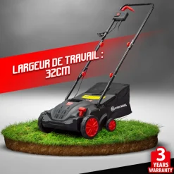 ELEM GARDEN TECHNIC - Scarificateur émousseur électrique 1500w - 32cm