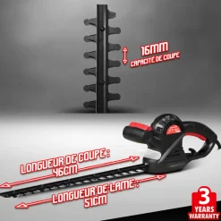 ELEM GARDEN TECHNIC - Taille haies électrique 500w - lame 51cm - elem garden