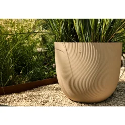 ELHO - Pot Sereh rond, coloris beige champignon - D.47xH.40,1cm