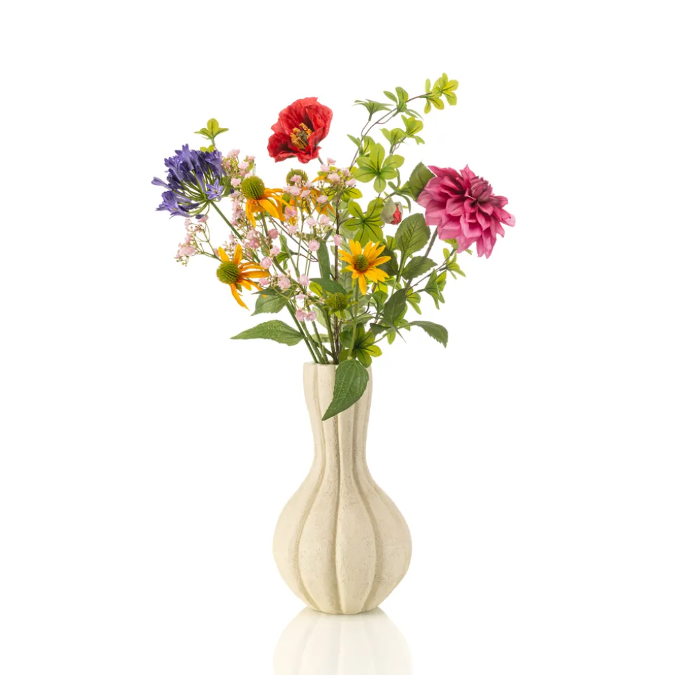 EMERALD - Bouquet champêtre de fleurs artificielles - H.63cm