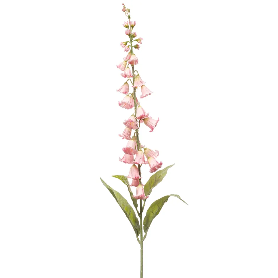 EMERALD - Fleur artificielle, tige de campanule rose - H.96cm