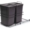 EMUCA - Poubelle de recyclage 2 bacs de 35 l recycle