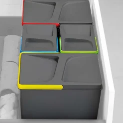 EMUCA - Poubelle pour tiroir de cuisine 15 litres recycle
