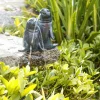 ESOTEC - Esotec gargouille couple de chiens de mer avec pompe de bassin solaire 5 watts jeu d'eau 101656