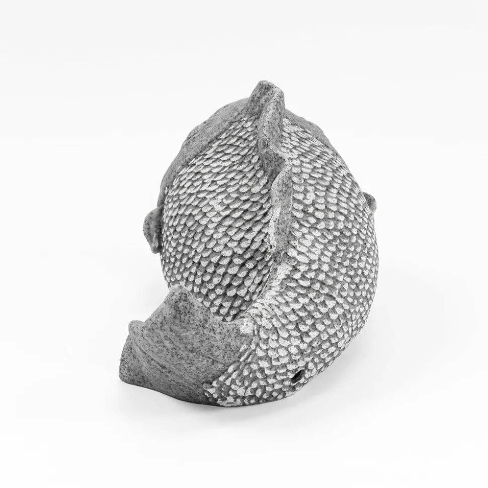 ESOTEC - Esotec gargouille avec pompe solaire poisson | figure de bassin figure de jardin h=22cm 101665
