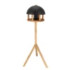 ESSCHERT DESIGN - Mangeoire pour oiseaux, en chêne avec silo & toit noir