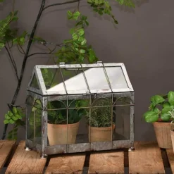 ESSCHERT DESIGN - Mini serre fer et verre 29 cm longueur