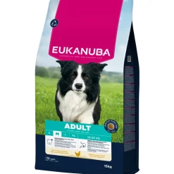 EUKANUBA - Croquettes au poulet, pour chien adulte de taille moyenne - 15kg