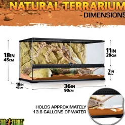 EXO TERRA - Terrarium s/haut, 120l, 45x45x60cm