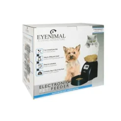 EYENIMAL - Distributeur automatique 5 kg de croquettes 45x20x47 cm - noir - pour chat et petit chien