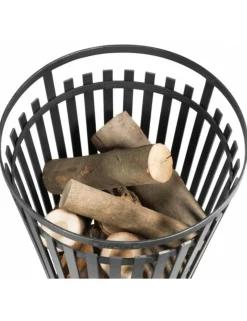 FARM COOK - Chauffe terrasse, braséro en acier noir flame ø 40 cm-sans-45 --