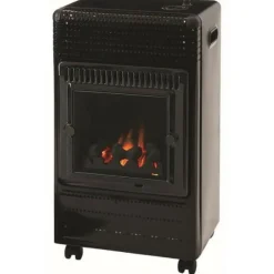 FAVEX - Chauffage d'appoint gaz butane favex ektor fire - effet feu de cheminée - 3400 watts - infrableu - 3 puissances