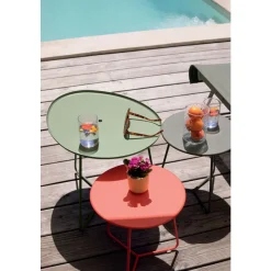 FERMOB - Table basse Cocotte gris romarin