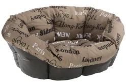 FERPLAST - Coussin Siesta 6 pour corbeille deluxe 6 : Tissu city marron L62 cm