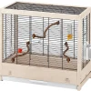 FERPLAST - Ferplast cage pour oiseaux en bois fsc giulietta 4, canaris, perruches et oiseaux exotiques, accessoires inclus