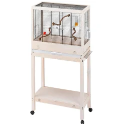 FERPLAST - Ferplast cage pour oiseaux en bois fsc giulietta 4, canaris, perruches et oiseaux exotiques, accessoires inclus