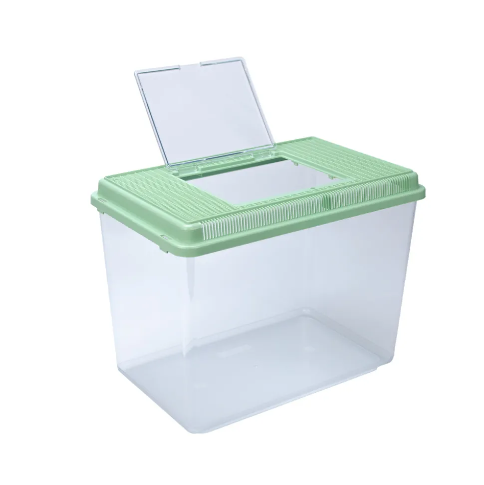 Ferplast aquarium en plastique geo maxi bac 21 l conteneur pour petits animaux, aquarium, terrarium, insectes, bac à tortues,