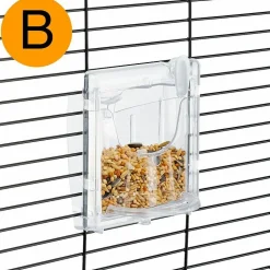 Ferplast cage à oiseaux rekord 2 cage pour oiseaux, canaris, perruches ondulées, en métal, accessoires inclus mangeoires rotatives