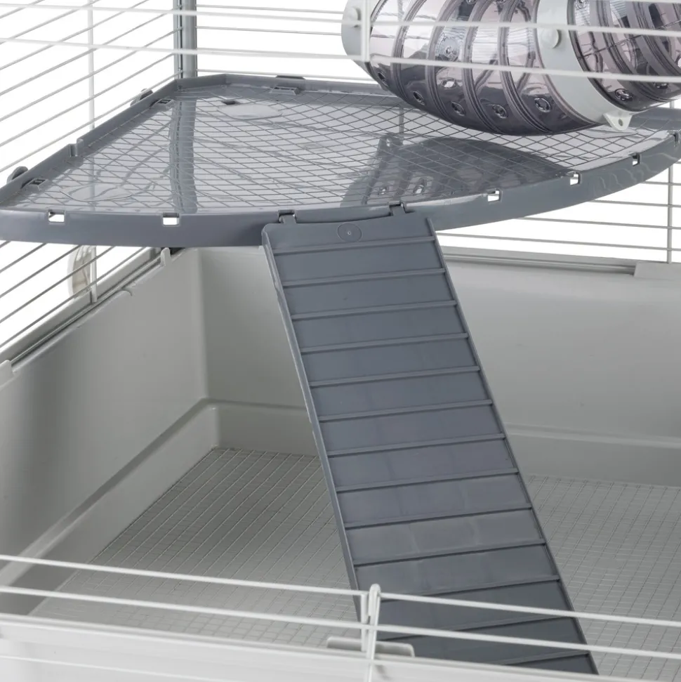 Ferplast cage pour rongeurs furet xl pour furets, chinchillas, en métal, accessoires inclus : mangeoire, abreuvoir, coin wc,