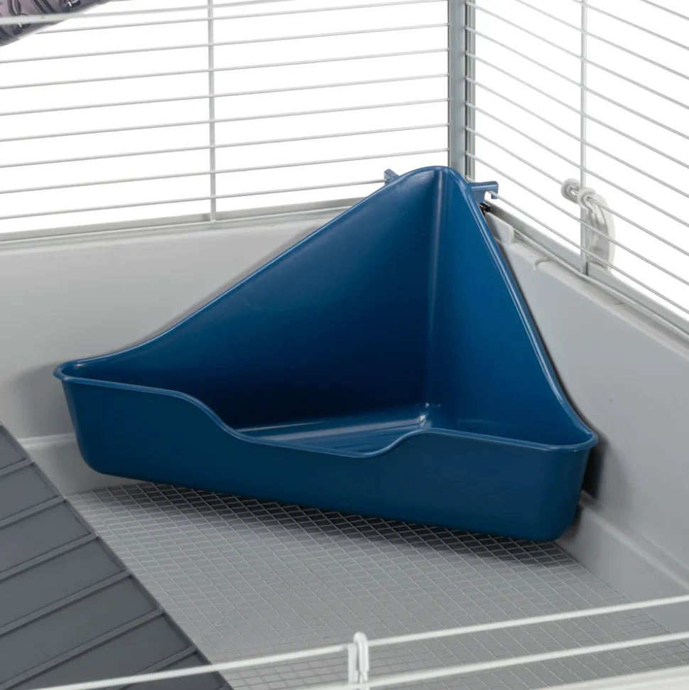 Ferplast cage pour rongeurs furet xl pour furets, chinchillas, en métal, accessoires inclus : mangeoire, abreuvoir, coin wc,