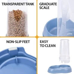 Ferplast distributeur de nourriture ou d'eau pour chiens et chats azimut 600, distributeur de nourriture sèche ou eau 0,6 litre,
