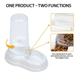 Ferplast distributeur de nourriture ou d'eau pour chiens et chats azimut 600, distributeur de nourriture sèche ou eau 0,6 litre,