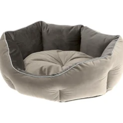 Ferplast divan pour chats et chiens queen 50 con coussin, couchage rembourré pour animaux, double-face, velours doux, lavable,