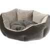 Ferplast divan pour chats et chiens queen 60 con coussin, couchage rembourré pour animaux, double-face, velours doux, lavable,