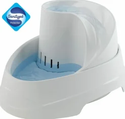 Ferplast fontaine pour chats et chiens de petite taille vega, 2 litres, avec protection antibactérienne permanente, effet source