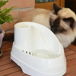 Ferplast fontaine pour chats et chiens de petite taille vega, 2 litres, avec protection antibactérienne permanente, effet source