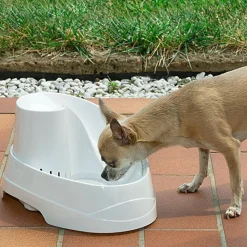 Ferplast fontaine pour chats et chiens de petite taille vega, 2 litres, avec protection antibactérienne permanente, effet source